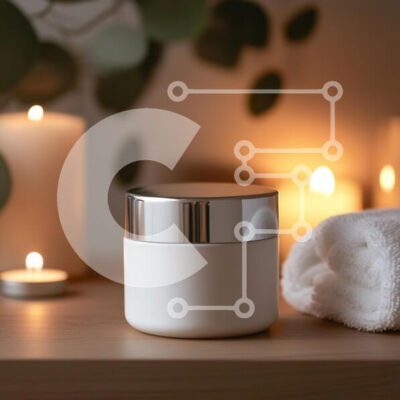 Intra Συλλεκτικό Ξύλινο Παζλ Plywood  4mm - Serene Setup Spa με βάζο κρέμας και κεριά Σε Ξύλινο Κουτί - Διαστάσεις: 10x10 cm – 25 κομμάτια - Image 1