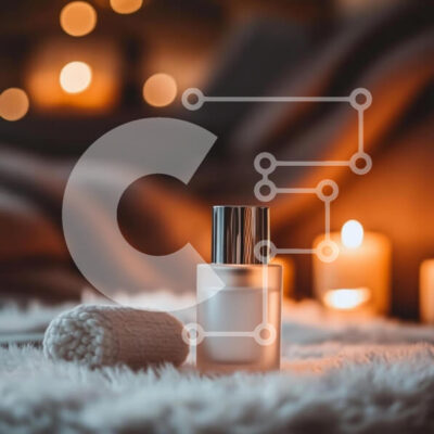 Intra Συλλεκτικό Ξύλινο Παζλ Plywood  4mm - Μπουκάλι αρώματος σε ζεστό περιβάλλον με κεριά Σε Ξύλινο Κουτί - Διαστάσεις: 10x10 cm – 25 κομμάτια - Image 1