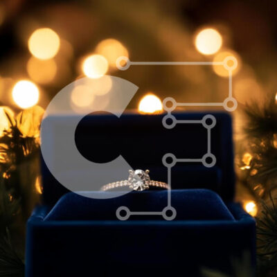 Intra Συλλεκτικό Ξύλινο Παζλ Plywood  4mm - Κομψό διαμαντένιο δαχτυλίδι σε βελούδινο κουτί Σε Ξύλινο Κουτί - Διαστάσεις: 10x10 cm – 25 κομμάτια - Image 1