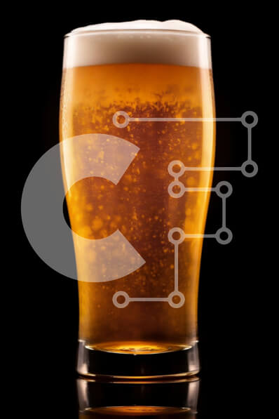 Intra Συλλεκτικό Ξύλινο Παζλ Plywood  4mm - Ποτήρι μπύρας με κεχριμπαρένιο χρώμα και αφρώδη κεφαλή Σε Ξύλινο Κουτί - Διαστάσεις: 10x10 cm – 25 κομμάτια