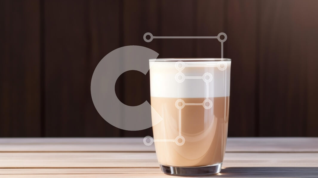 Intra Συλλεκτικό Ξύλινο Παζλ Plywood  4mm - Ποτήρι Latte με αφρό γάλακτος Σε Ξύλινο Κουτί - Διαστάσεις: 10x10 cm – 25 κομμάτια