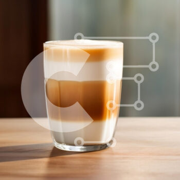 Intra Συλλεκτικό Ξύλινο Παζλ Plywood  4mm - Latte με στρώσεις σε ξύλινο τραπέζι Σε Ξύλινο Κουτί - Διαστάσεις: 10x10 cm – 25 κομμάτια - Image 1