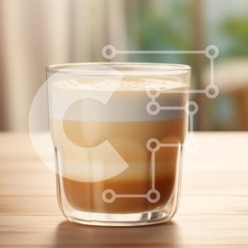 Intra Συλλεκτικό Ξύλινο Παζλ Plywood  4mm - Latte σε στρώσεις σε ένα άνετο περιβάλλον καφέ Σε Ξύλινο Κουτί - Διαστάσεις: 10x10 cm – 25 κομμάτια - Image 1