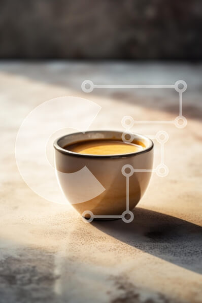 Intra Συλλεκτικό Ξύλινο Παζλ Plywood  4mm - Μπολ καφέ σε ανάγλυφη επιφάνεια Σε Ξύλινο Κουτί - Διαστάσεις: 10x10 cm – 25 κομμάτια