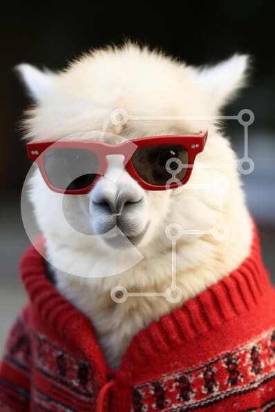 Intra Συλλεκτικό Ξύλινο Παζλ Plywood  4mm - Κομψή λάμα με γυαλιά ηλίου και πουλόβερ Σε Ξύλινο Κουτί - Διαστάσεις: 10x10 cm – 25 κομμάτια