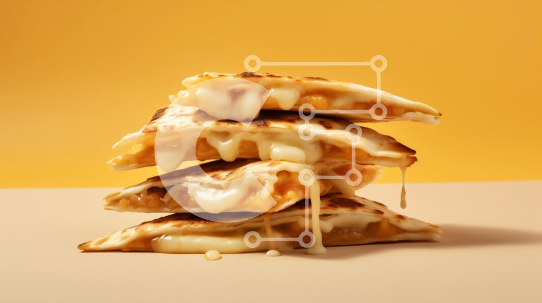 Intra Συλλεκτικό Ξύλινο Παζλ Plywood  4mm - Στοίβα Quesadillas με λιωμένο τυρί Σε Ξύλινο Κουτί - Διαστάσεις: 10x10 cm – 25 κομμάτια