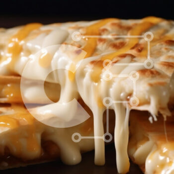 Intra Συλλεκτικό Ξύλινο Παζλ Plywood  4mm - Quesadillas με λιωμένο τυρί Σε Ξύλινο Κουτί - Διαστάσεις: 10x10 cm – 25 κομμάτια - Image 1