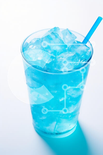 Intra Συλλεκτικό Ξύλινο Παζλ Plywood  4mm - Δροσιστικό μπλε ρόφημα με πάγο Σε Ξύλινο Κουτί - Διαστάσεις: 10x10 cm – 25 κομμάτια