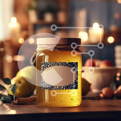 Intra Συλλεκτικό Ξύλινο Παζλ Plywood 4mm - Βάζο μελιού Artisan με διακοσμητική ετικέτα Σε Ξύλινο Κουτί - Διαστάσεις: 10x10 cm – 25 κομμάτια - Image 1