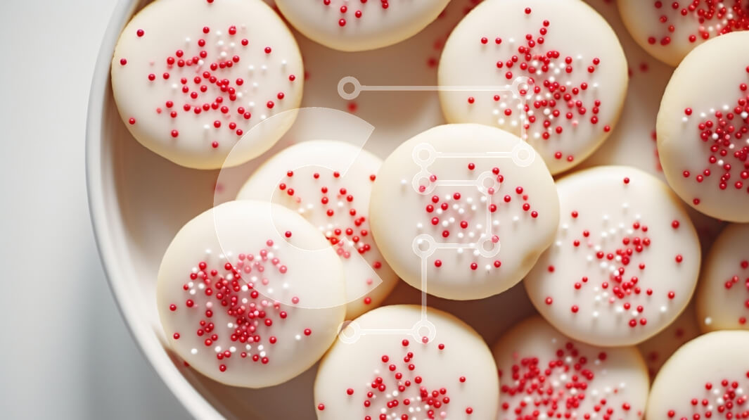 Intra Συλλεκτικό Ξύλινο Παζλ Plywood  4mm - Μπολ με γιορτινά μπισκότα με πασπάλισμα Σε Ξύλινο Κουτί - Διαστάσεις: 10x10 cm – 25 κομμάτια