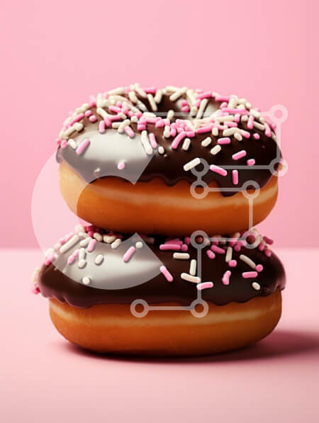 Intra Συλλεκτικό Ξύλινο Παζλ Plywood  4mm - Στοιβαγμένοι λουκουμάδες σοκολάτας με ψεκασμούς Σε Ξύλινο Κουτί - Διαστάσεις: 10x10 cm – 25 κομμάτια