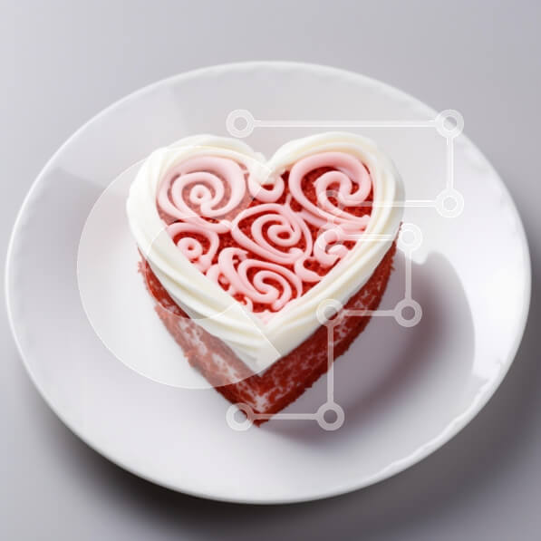 Intra Συλλεκτικό Ξύλινο Παζλ Plywood  4mm - Τούρτα σε σχήμα καρδιάς με διακοσμητικό γλάσο Σε Ξύλινο Κουτί - Διαστάσεις: 10x10 cm – 25 κομμάτια