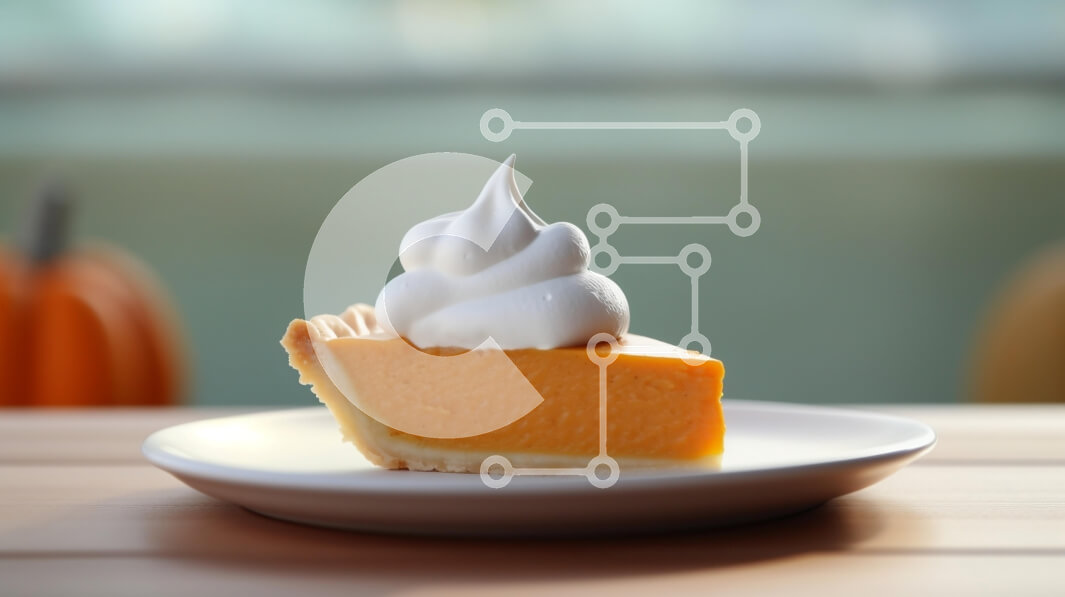 Intra Συλλεκτικό Ξύλινο Παζλ Plywood  4mm - Φέτα κολοκυθόπιτα με σαντιγί Σε Ξύλινο Κουτί - Διαστάσεις: 10x10 cm – 25 κομμάτια