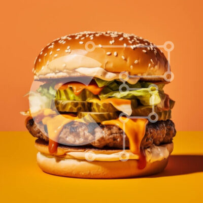 Intra Συλλεκτικό Ξύλινο Παζλ Plywood  4mm - Ζουμερό μπιφτέκι με φρέσκα υλικά Σε Ξύλινο Κουτί - Διαστάσεις: 10x10 cm – 25 κομμάτια - Image 1