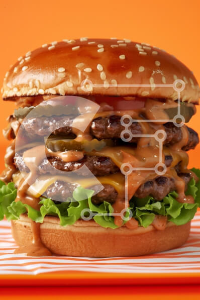 Intra Συλλεκτικό Ξύλινο Παζλ Plywood  4mm - Νόστιμο μπιφτέκι τριπλής στρώσης με σάλτσα Σε Ξύλινο Κουτί - Διαστάσεις: 10x10 cm – 25 κομμάτια