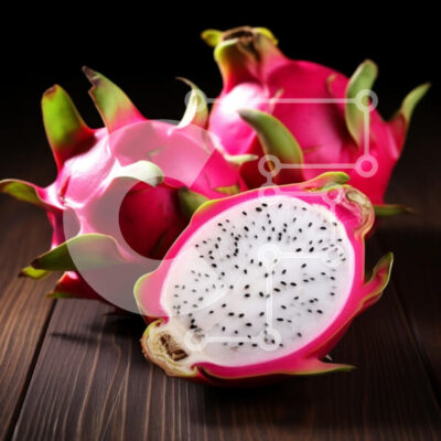 Intra Συλλεκτικό Ξύλινο Παζλ Plywood  4mm - Φρούτα Δράκου σε ξύλινο τραπέζι Σε Ξύλινο Κουτί - Διαστάσεις: 10x10 cm – 25 κομμάτια - Image 1