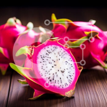 Intra Συλλεκτικό Ξύλινο Παζλ Plywood  4mm - Dragon Fruits σε ξύλινη επιφάνεια Σε Ξύλινο Κουτί - Διαστάσεις: 10x10 cm – 25 κομμάτια - Image 1