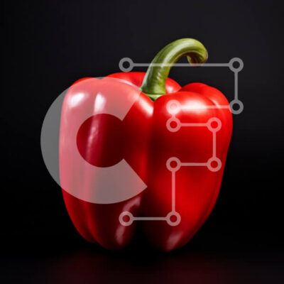 Intra Συλλεκτικό Ξύλινο Παζλ Plywood  4mm - Κόκκινο πιπέρι σε μαύρο φόντο Σε Ξύλινο Κουτί - Διαστάσεις: 10x10 cm – 25 κομμάτια - Image 1