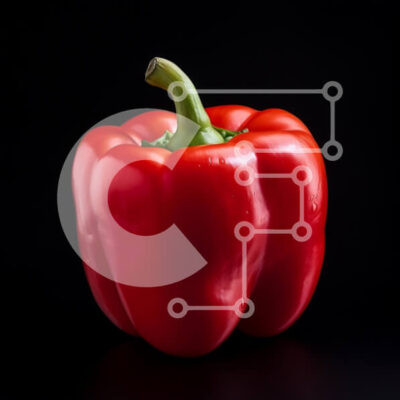 Intra Συλλεκτικό Ξύλινο Παζλ Plywood  4mm - Κόκκινο πιπέρι σε μαύρο φόντο Σε Ξύλινο Κουτί - Διαστάσεις: 10x10 cm – 25 κομμάτια - Image 1