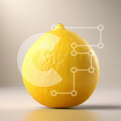 Intra Συλλεκτικό Ξύλινο Παζλ Plywood 4mm - Φρέσκο λεμόνι σε ουδέτερο φόντο Σε Ξύλινο Κουτί - Διαστάσεις: 10x10 cm – 25 κομμάτια - Image 1