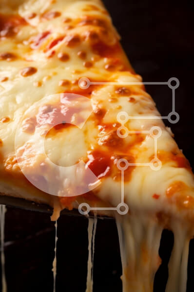 Intra Συλλεκτικό Ξύλινο Παζλ Plywood  4mm - Νόστιμη φέτα πίτσα με τυρί Σε Ξύλινο Κουτί - Διαστάσεις: 10x10 cm – 25 κομμάτια