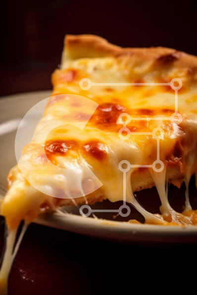 Intra Συλλεκτικό Ξύλινο Παζλ Plywood  4mm - Φέτα πίτσας με λιωμένο τυρί Σε Ξύλινο Κουτί - Διαστάσεις: 10x10 cm – 25 κομμάτια