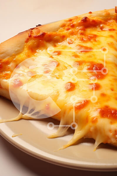 Intra Συλλεκτικό Ξύλινο Παζλ Plywood  4mm - Νόστιμη φέτα πίτσας τυριού Σε Ξύλινο Κουτί - Διαστάσεις: 10x10 cm – 25 κομμάτια