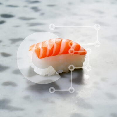 Intra Συλλεκτικό Ξύλινο Παζλ Plywood  4mm - Single Piece of Salmon Nigiri Sushi Σε Ξύλινο Κουτί - Διαστάσεις: 10x10 cm – 25 κομμάτια - Image 1