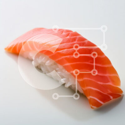 Intra Συλλεκτικό Ξύλινο Παζλ Plywood  4mm - Σούσι με σολομό Σε Ξύλινο Κουτί - Διαστάσεις: 10x10 cm – 25 κομμάτια - Image 1