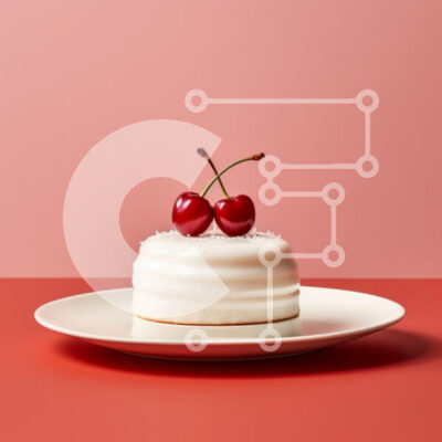 Intra Συλλεκτικό Ξύλινο Παζλ Plywood  4mm - Λαχταριστό στρογγυλό κέικ με κεράσια από πάνω Σε Ξύλινο Κουτί - Διαστάσεις: 10x10 cm – 25 κομμάτια - Image 1