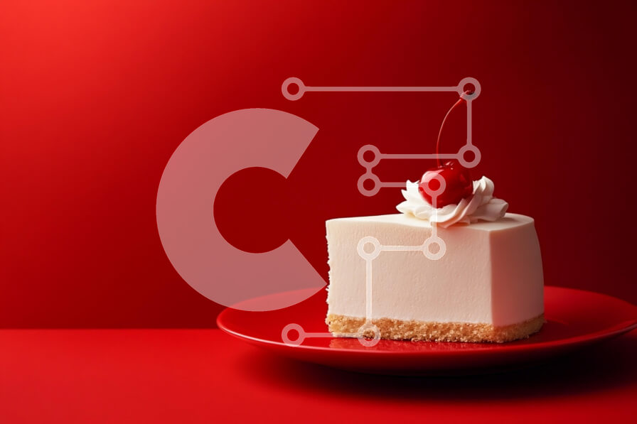 Intra Συλλεκτικό Ξύλινο Παζλ Plywood  4mm - Φέτα cheesecake με κεράσι Σε Ξύλινο Κουτί - Διαστάσεις: 10x10 cm – 25 κομμάτια