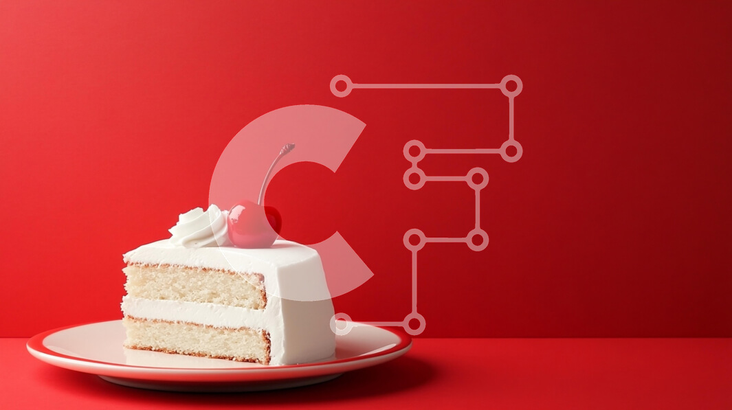 Intra Συλλεκτικό Ξύλινο Παζλ Plywood  4mm - Φέτα κέικ με κεράσι στην κορυφή Σε Ξύλινο Κουτί - Διαστάσεις: 10x10 cm – 25 κομμάτια