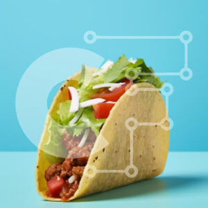 Intra Συλλεκτικό Ξύλινο Παζλ Plywood  4mm - Taco με φρέσκα υλικά Σε Ξύλινο Κουτί - Διαστάσεις: 10x10 cm – 25 κομμάτια