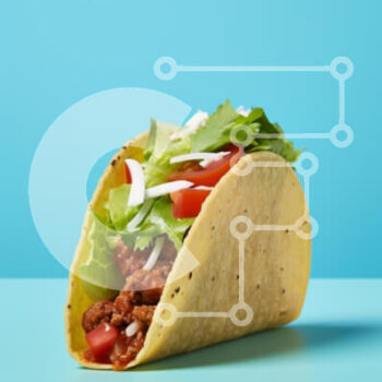 Intra Συλλεκτικό Ξύλινο Παζλ Plywood  4mm - Taco με φρέσκα υλικά Σε Ξύλινο Κουτί - Διαστάσεις: 10x10 cm – 25 κομμάτια - Image 1