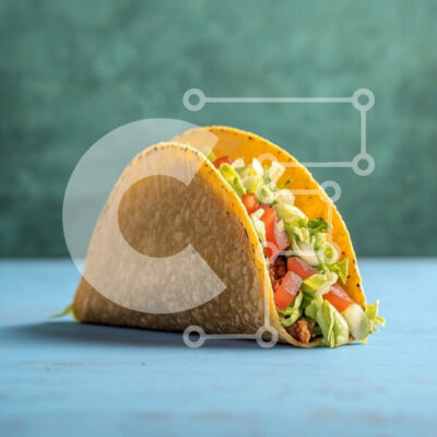 Intra Συλλεκτικό Ξύλινο Παζλ Plywood 4mm - Νόστιμο τάκο με φρέσκα υλικά Σε Ξύλινο Κουτί - Διαστάσεις: 10x10 cm – 25 κομμάτια - Image 1