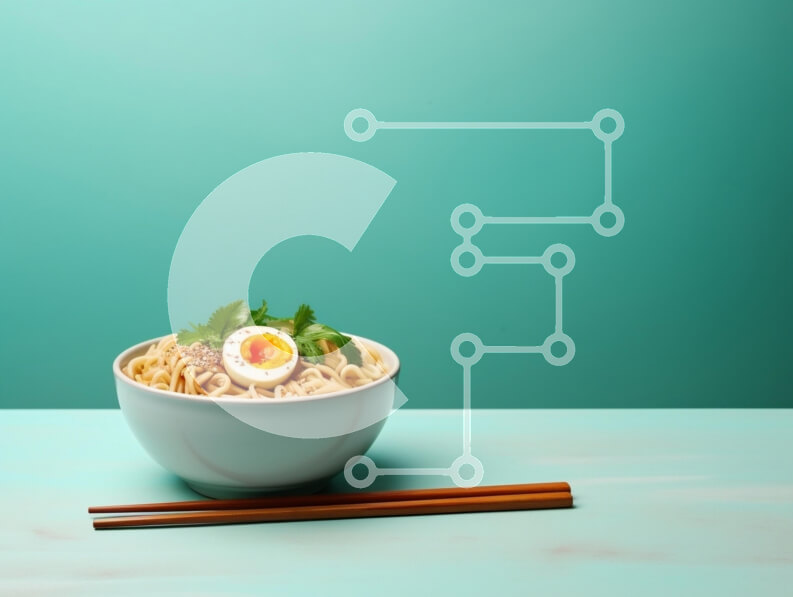 Intra Συλλεκτικό Ξύλινο Παζλ Plywood  4mm - Μπολ Νουντλς με μαλακό αυγό και κόλιανδρο Σε Ξύλινο Κουτί - Διαστάσεις: 10x10 cm – 25 κομμάτια