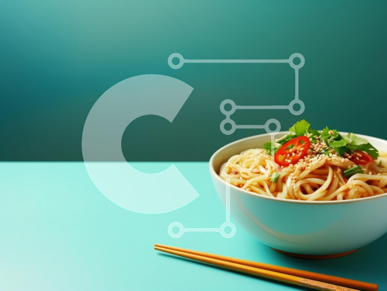 Intra Συλλεκτικό Ξύλινο Παζλ Plywood  4mm - Νόστιμο μπολ με νουντλς με φρέσκα υλικά Σε Ξύλινο Κουτί - Διαστάσεις: 10x10 cm – 25 κομμάτια