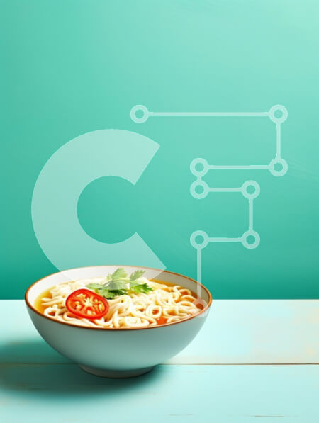 Intra Συλλεκτικό Ξύλινο Παζλ Plywood  4mm - Μπολ Νουντλς με τσίλι και κόλιανδρο Σε Ξύλινο Κουτί - Διαστάσεις: 10x10 cm – 25 κομμάτια