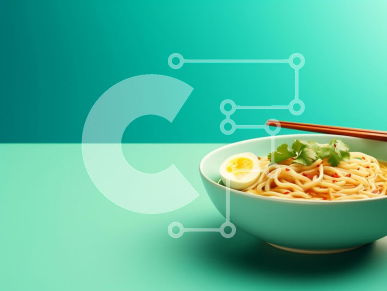 Intra Συλλεκτικό Ξύλινο Παζλ Plywood  4mm - Μπολ Νουντλς με αυγό και κόλιανδρο Σε Ξύλινο Κουτί - Διαστάσεις: 10x10 cm – 25 κομμάτια