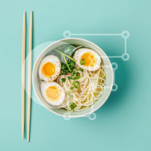 Intra Συλλεκτικό Ξύλινο Παζλ Plywood  4mm - Μπολ Νουντλς με Μαλακά Αυγά Σε Ξύλινο Κουτί - Διαστάσεις: 10x10 cm – 25 κομμάτια