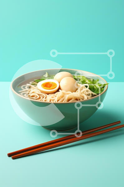 Intra Συλλεκτικό Ξύλινο Παζλ Plywood  4mm - Μπολ Νουντλς με Μαλακά Αυγά Σε Ξύλινο Κουτί - Διαστάσεις: 10x10 cm – 25 κομμάτια