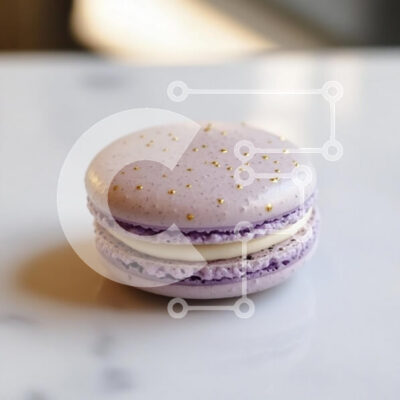 Intra Συλλεκτικό Ξύλινο Παζλ Plywood  4mm - Κομψό Μωβ Μακαρόν με Χρυσά Πασπαλίσματα Σε Ξύλινο Κουτί - Διαστάσεις: 10x10 cm – 25 κομμάτια - Image 1