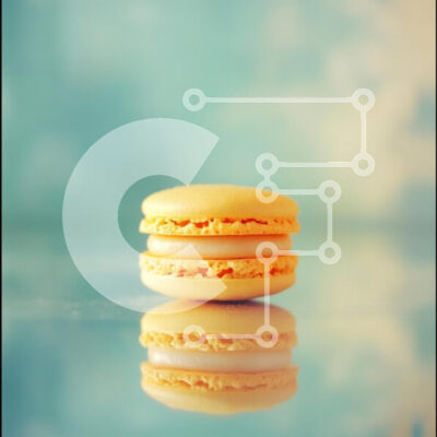 Intra Συλλεκτικό Ξύλινο Παζλ Plywood  4mm - Κίτρινο Macaron σε μπλε φόντο Σε Ξύλινο Κουτί - Διαστάσεις: 10x10 cm – 25 κομμάτια - Image 1