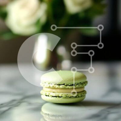 Intra Συλλεκτικό Ξύλινο Παζλ Plywood  4mm - Πράσινο Macaron σε μαρμάρινη επιφάνεια Σε Ξύλινο Κουτί - Διαστάσεις: 10x10 cm – 25 κομμάτια - Image 1