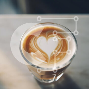 Intra Συλλεκτικό Ξύλινο Παζλ Plywood  4mm - Latte σε σχήμα καρδιάς σε διαφανές γυαλί Σε Ξύλινο Κουτί - Διαστάσεις: 10x10 cm – 25 κομμάτια - Image 1