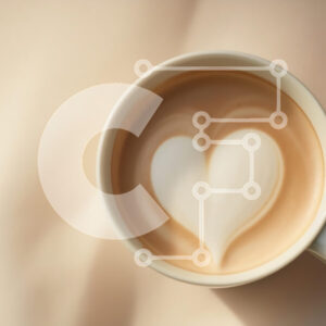 Intra Συλλεκτικό Ξύλινο Παζλ Plywood  4mm - Latte Art σε σχήμα καρδιάς σε φλιτζάνι καφέ Σε Ξύλινο Κουτί - Διαστάσεις: 10x10 cm – 25 κομμάτια