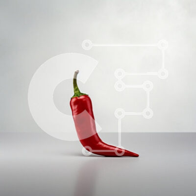 Intra Συλλεκτικό Ξύλινο Παζλ Plywood  4mm - Κόκκινο πιπέρι τσίλι σε λεία επιφάνεια Σε Ξύλινο Κουτί - Διαστάσεις: 10x10 cm – 25 κομμάτια - Image 1