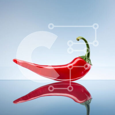 Intra Συλλεκτικό Ξύλινο Παζλ Plywood  4mm - Κόκκινη πιπεριά τσίλι Σε Ξύλινο Κουτί - Διαστάσεις: 10x10 cm – 25 κομμάτια - Image 1