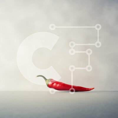 Intra Συλλεκτικό Ξύλινο Παζλ Plywood  4mm - Κόκκινο πιπέρι τσίλι σε μινιμαλιστικό φόντο Σε Ξύλινο Κουτί - Διαστάσεις: 10x10 cm – 25 κομμάτια - Image 1