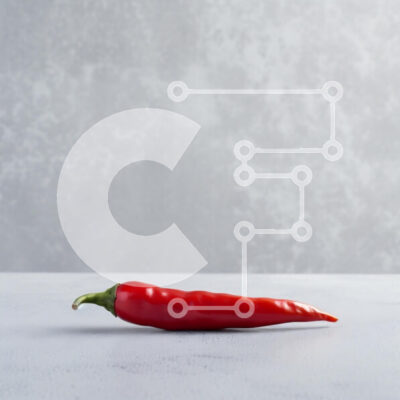 Intra Συλλεκτικό Ξύλινο Παζλ Plywood  4mm - Κόκκινο πιπέρι τσίλι σε γκρίζα επιφάνεια Σε Ξύλινο Κουτί - Διαστάσεις: 10x10 cm – 25 κομμάτια - Image 1